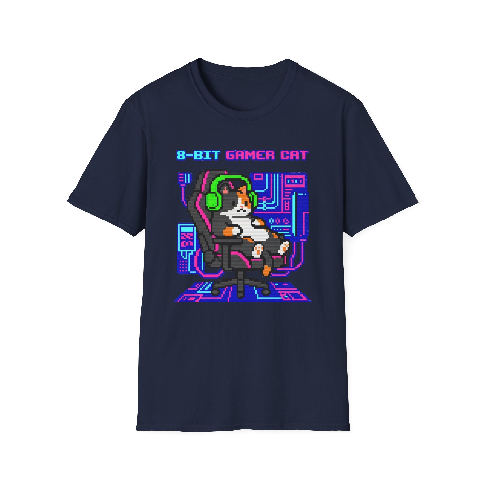 8-Bit Gamer Cat T-Shirt