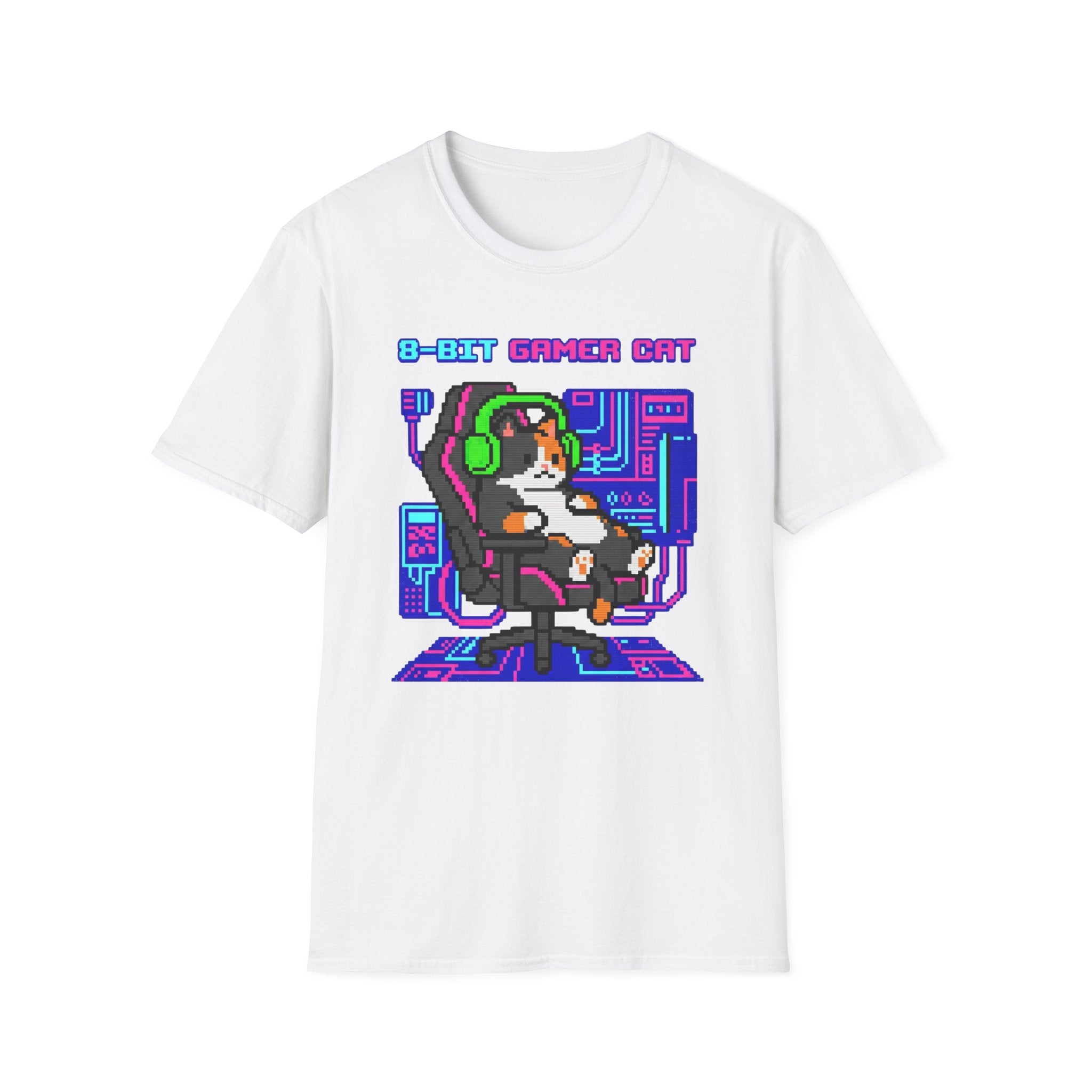 8-Bit Gamer Cat T-Shirt