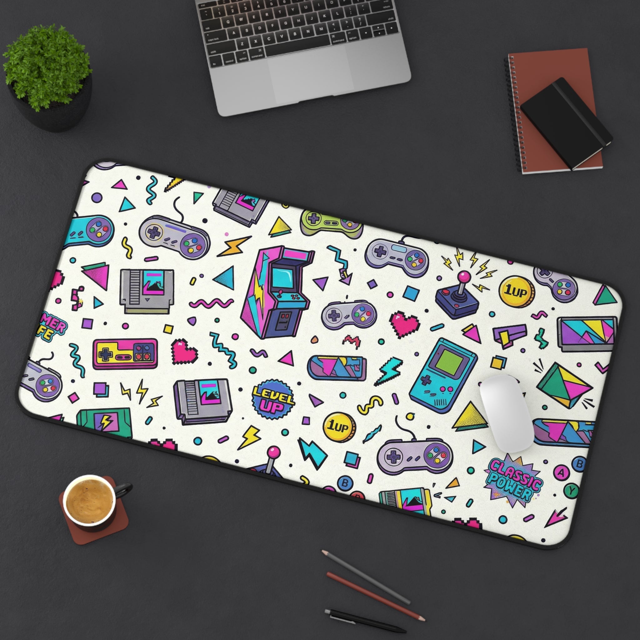 Retro Gaming Desk Mat