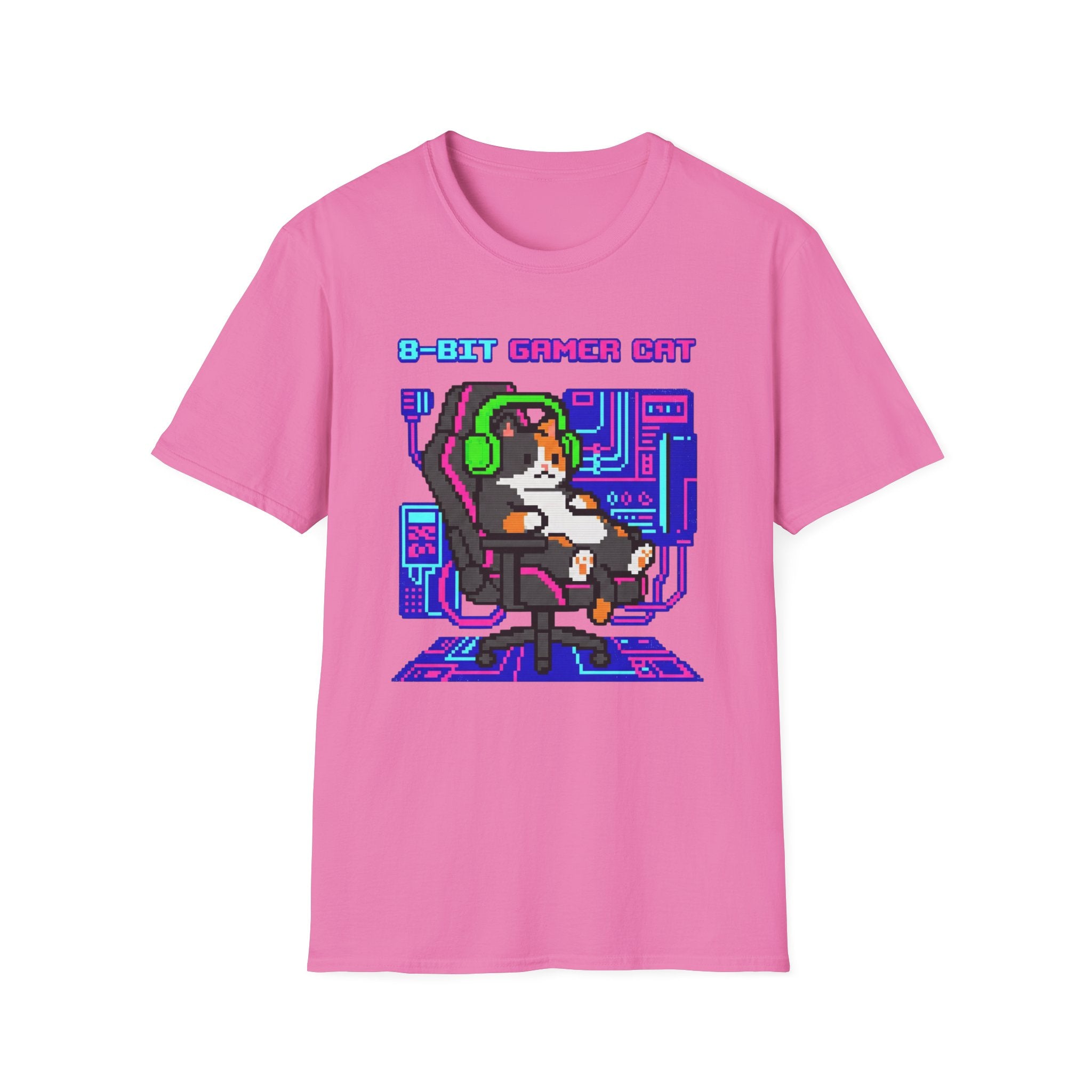 8-Bit Gamer Cat T-Shirt