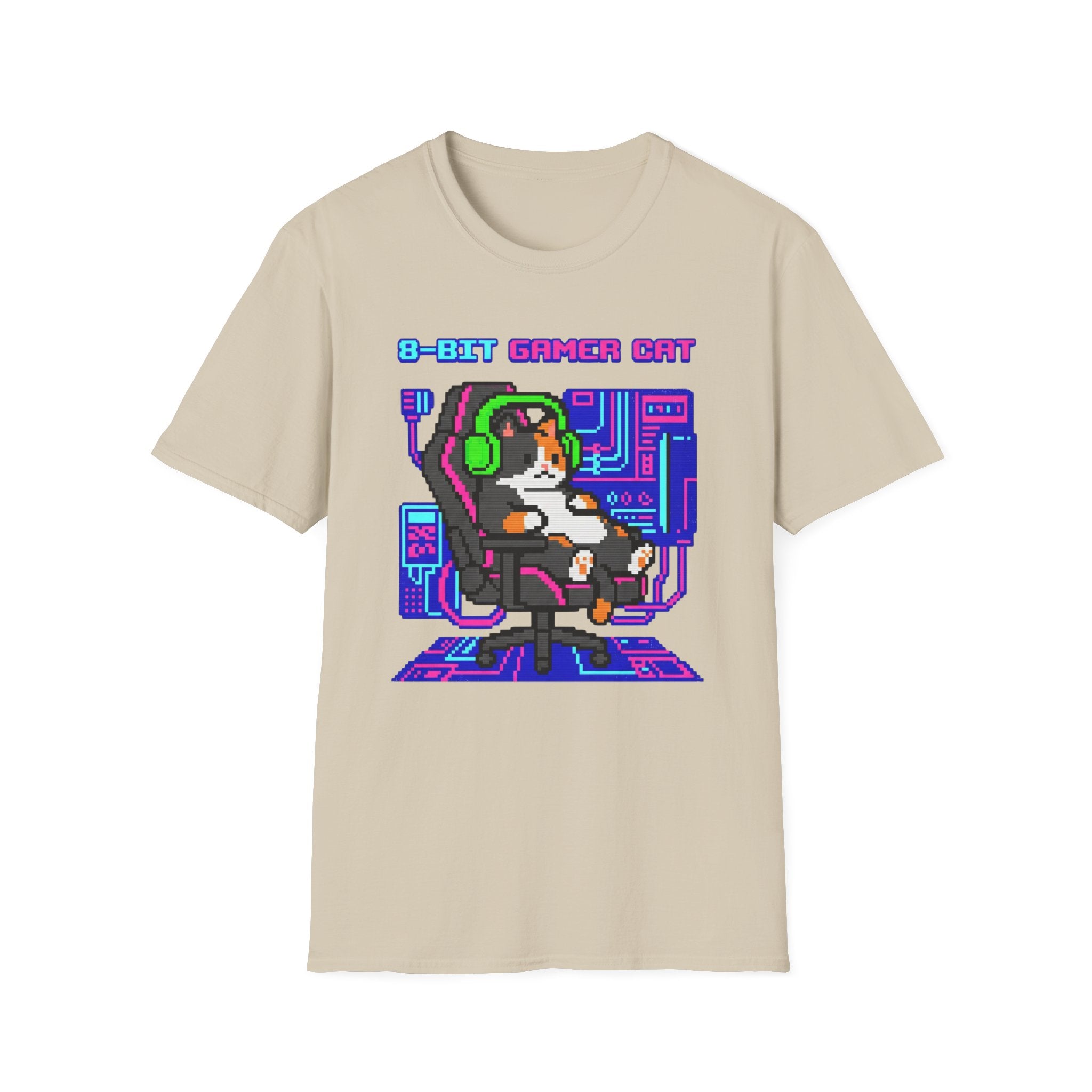 8-Bit Gamer Cat T-Shirt