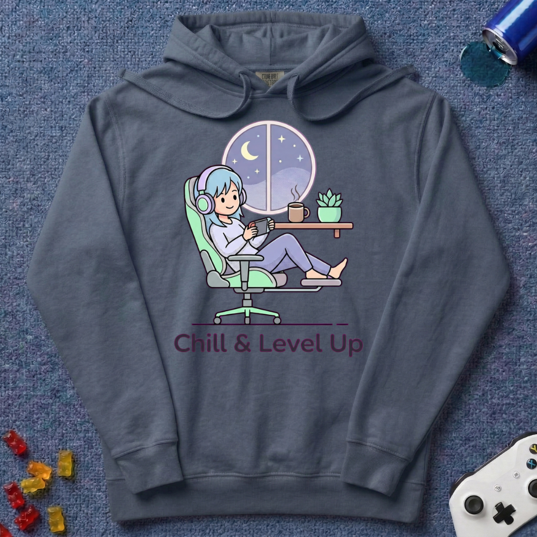 Chill & Level Up Hoodie