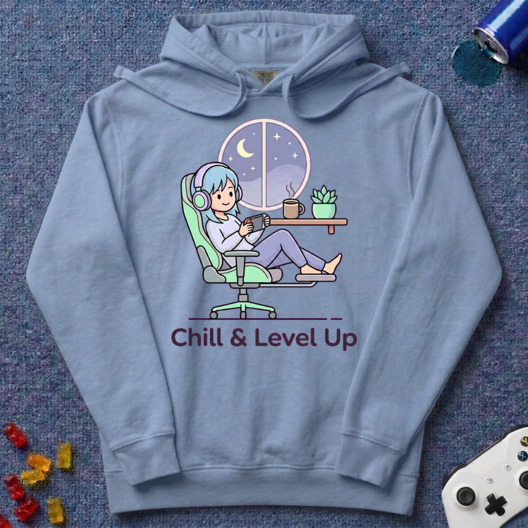 Chill & Level Up Hoodie