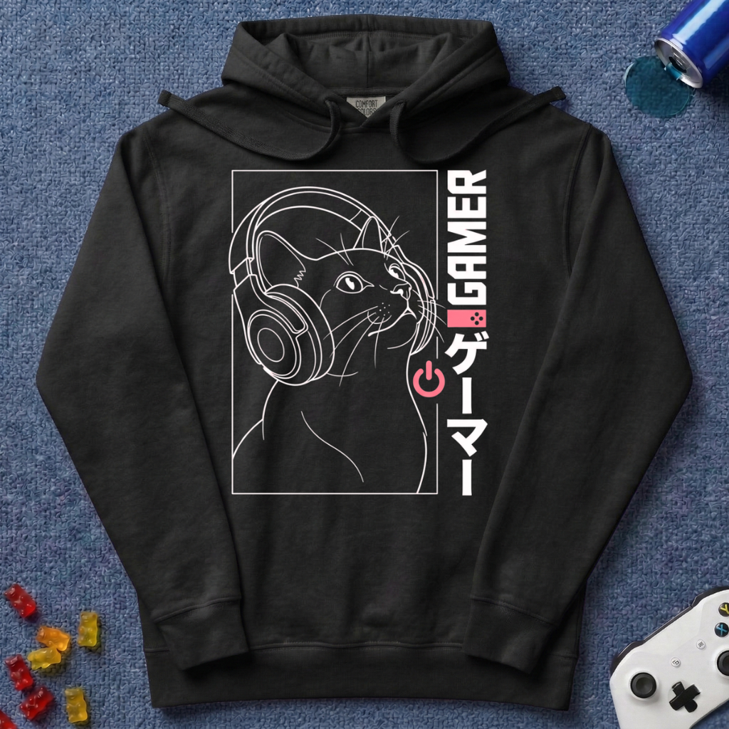 Gamer Cat Hoodie