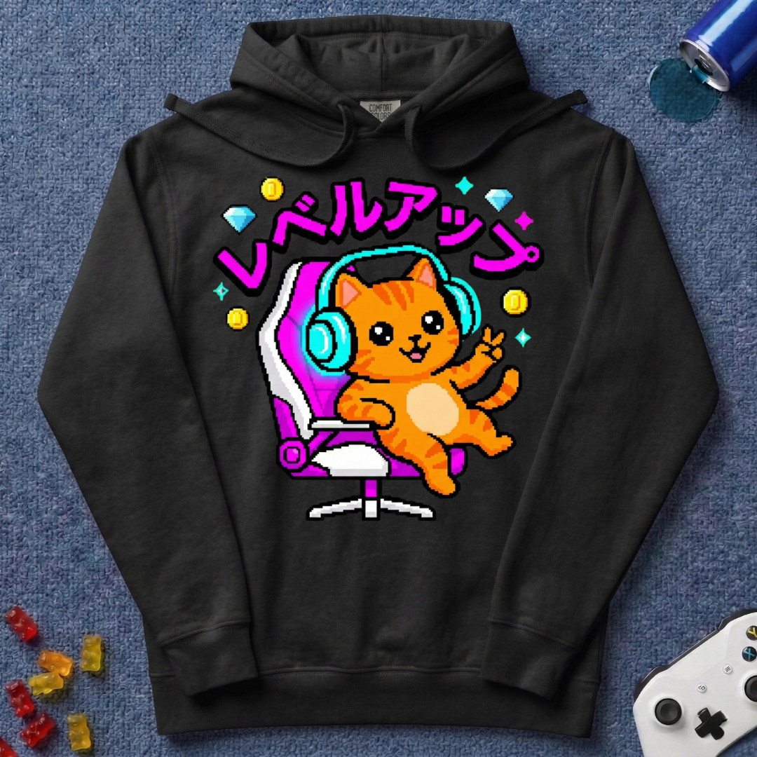 Katakana Cat Hoodie