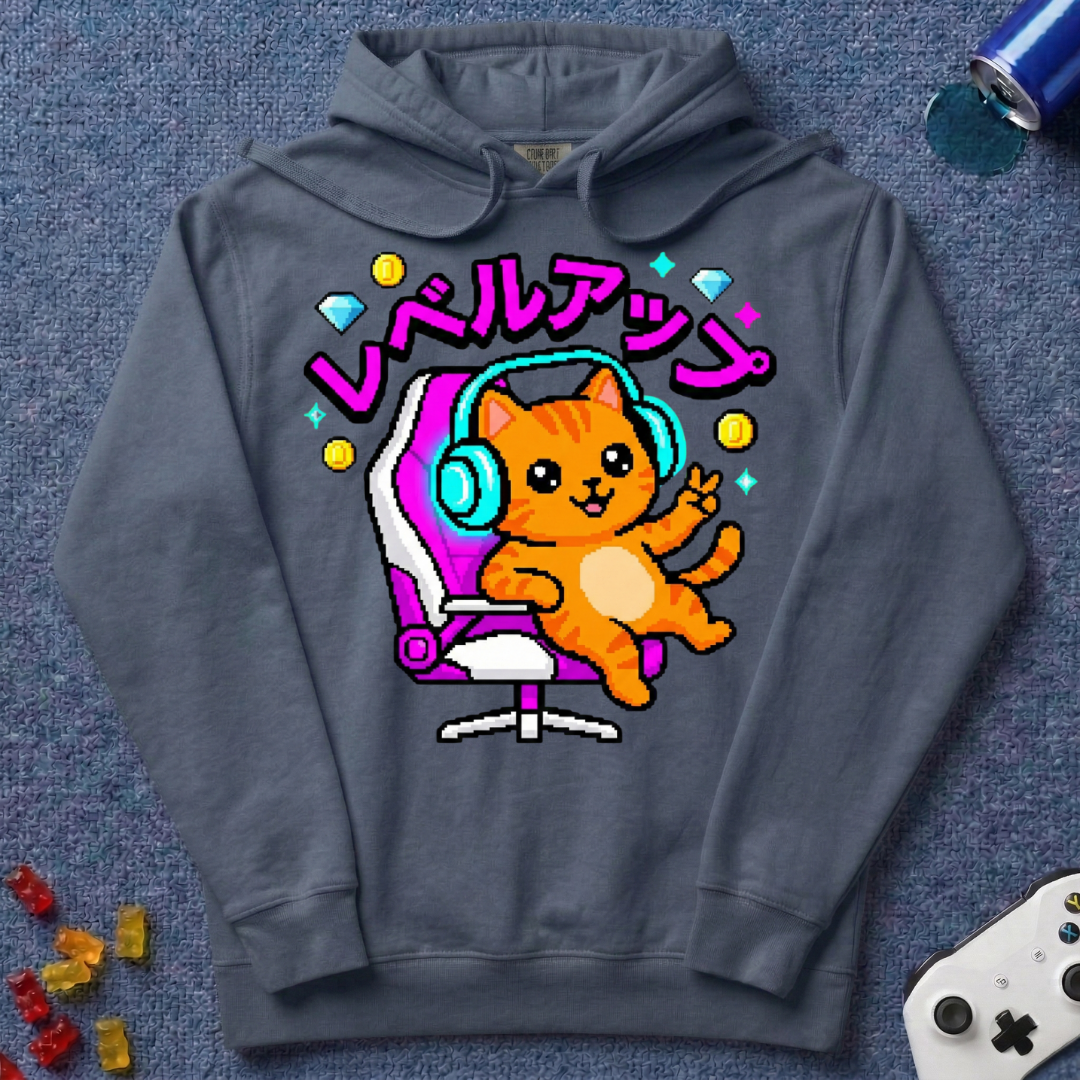 Katakana Cat Hoodie