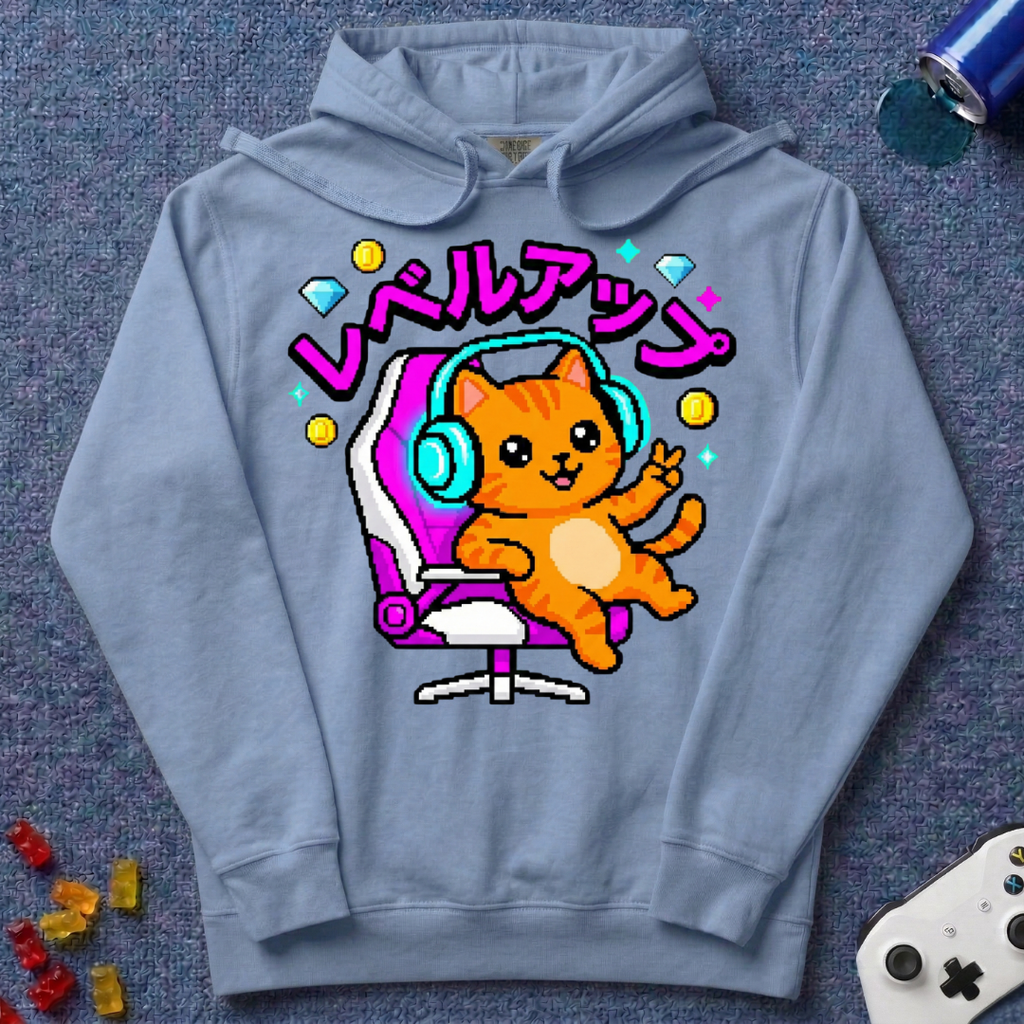 Katakana Cat Hoodie