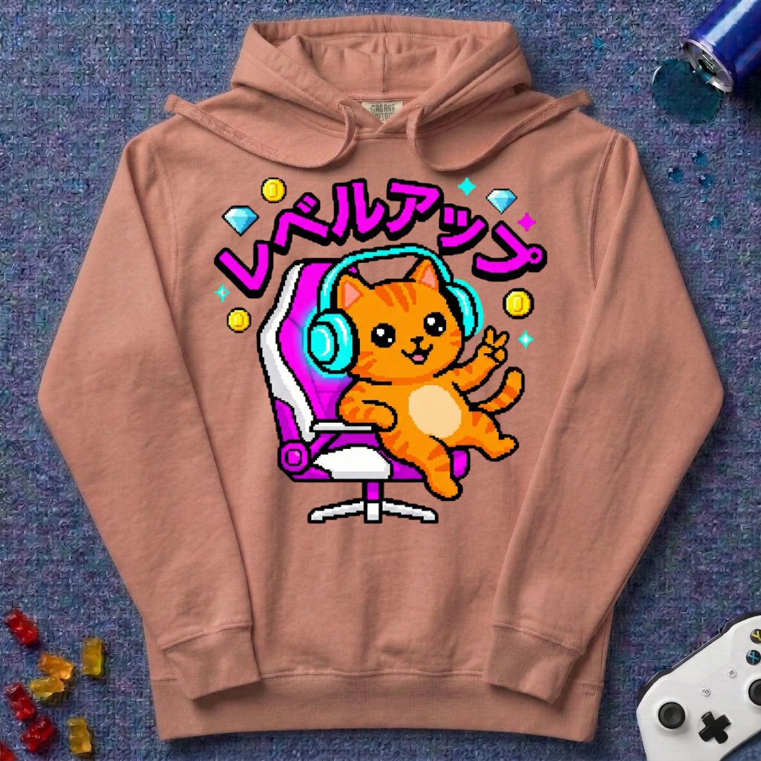 Katakana Cat Hoodie