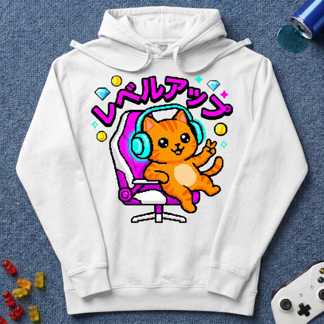 Katakana Cat Hoodie