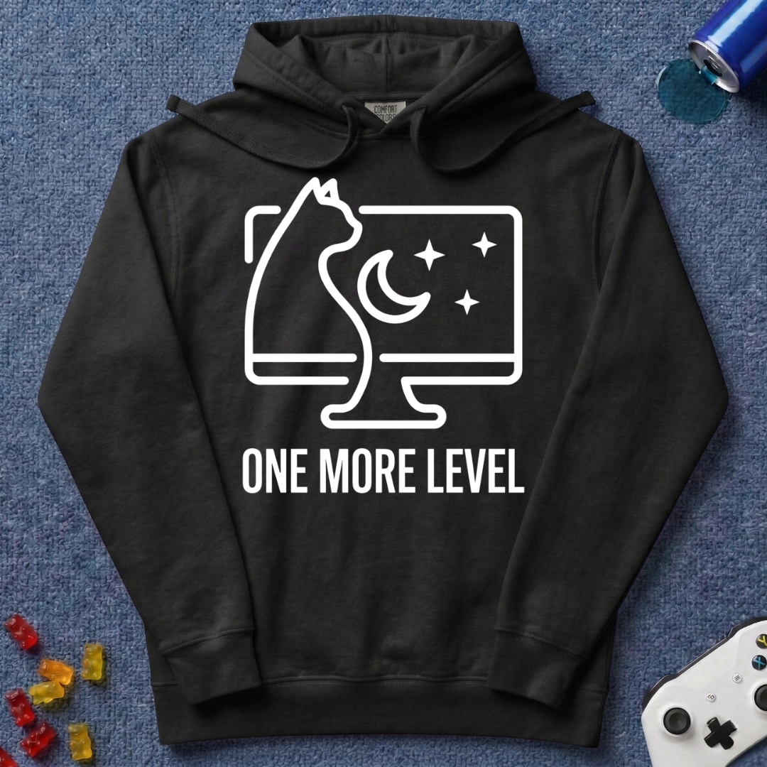 One More Level Line Art Hoodie