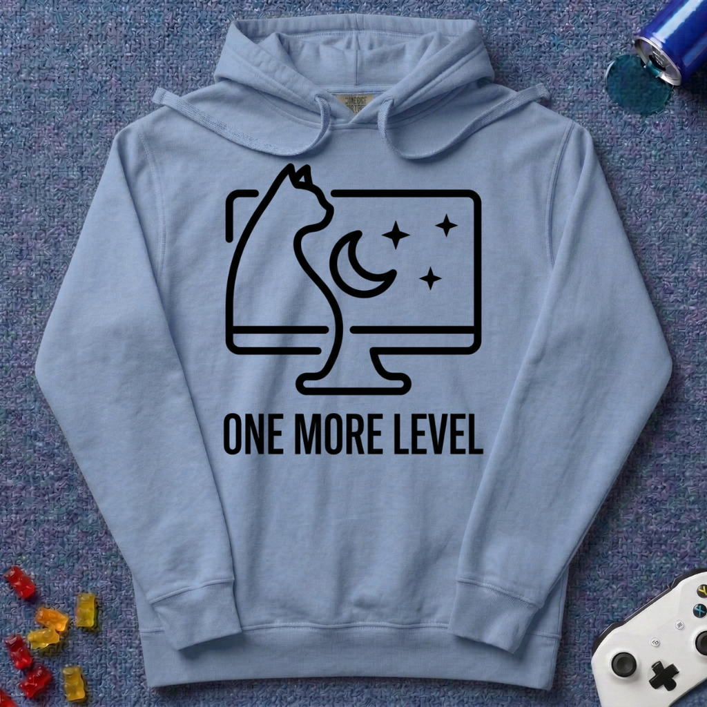One More Level Line Art Hoodie