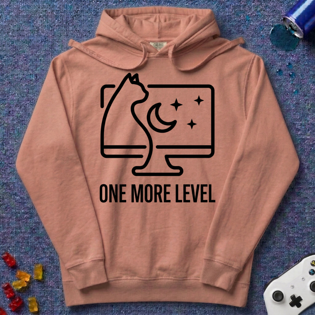 One More Level Line Art Hoodie