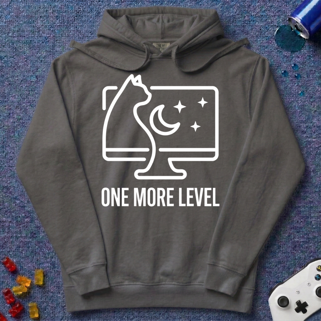 One More Level Line Art Hoodie