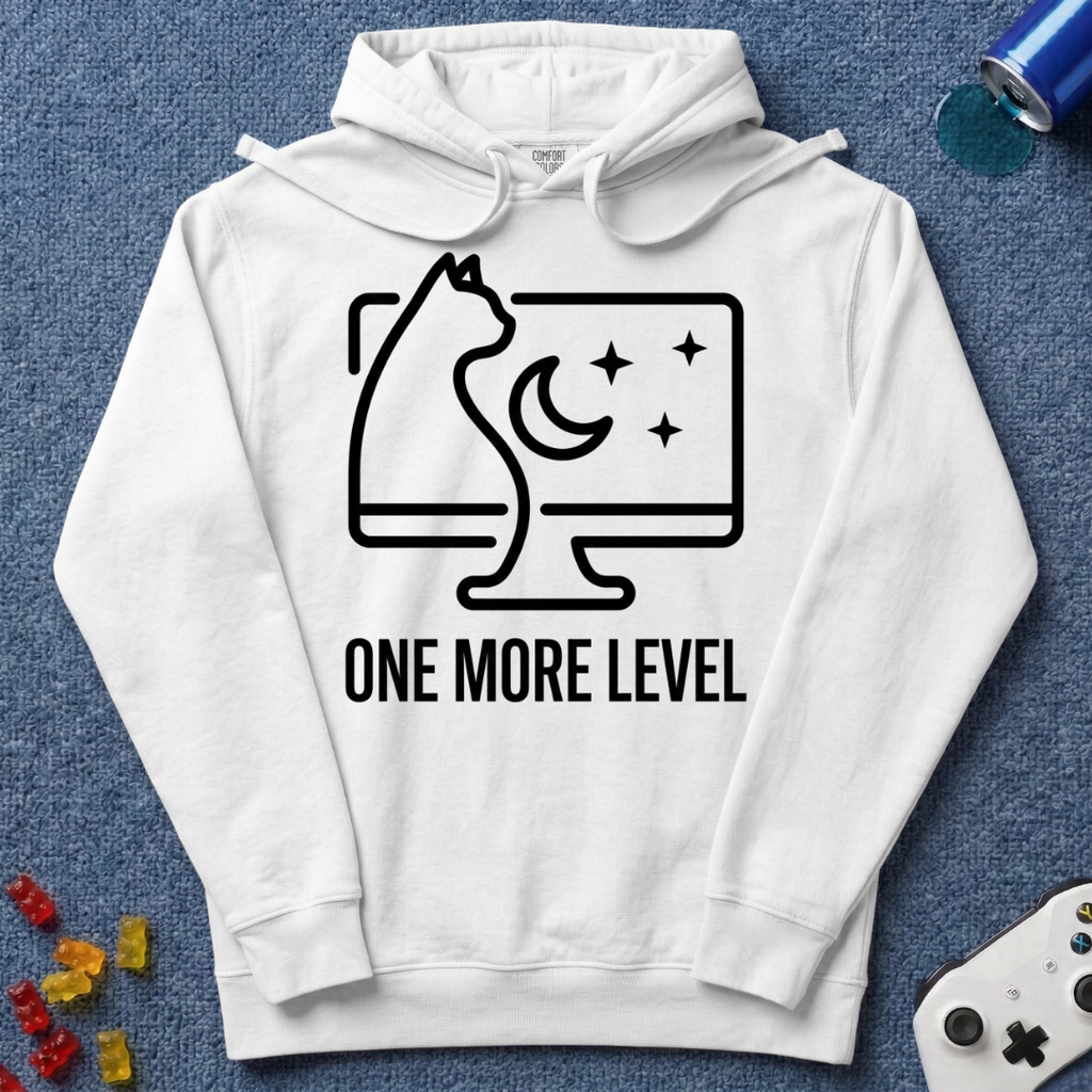 One More Level Line Art Hoodie