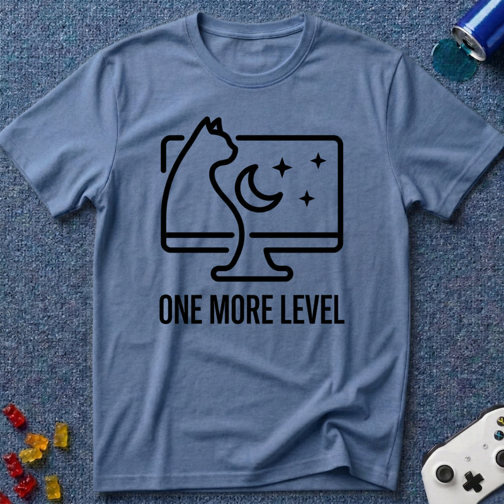 One More Level Line Art T-Shirt