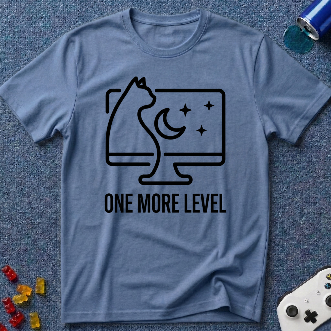 One More Level Line Art T-Shirt