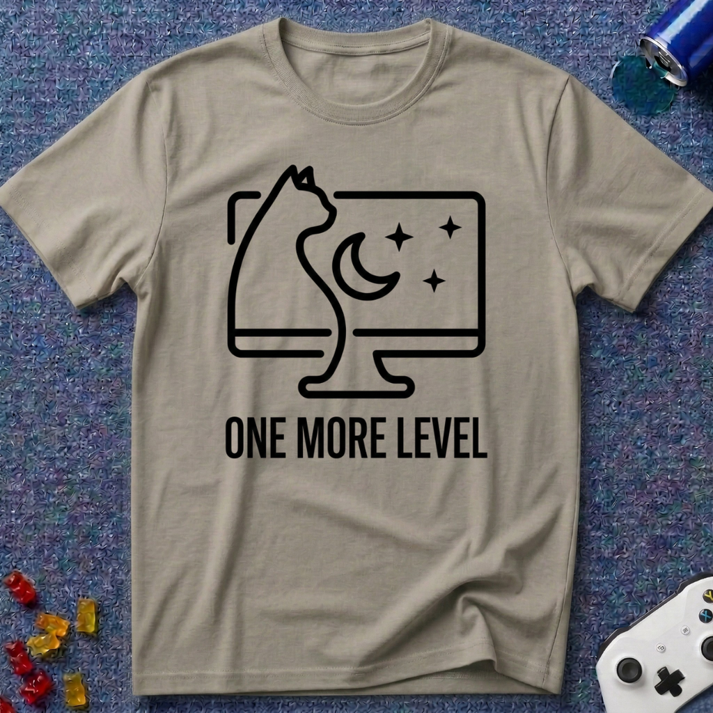 One More Level Line Art T-Shirt