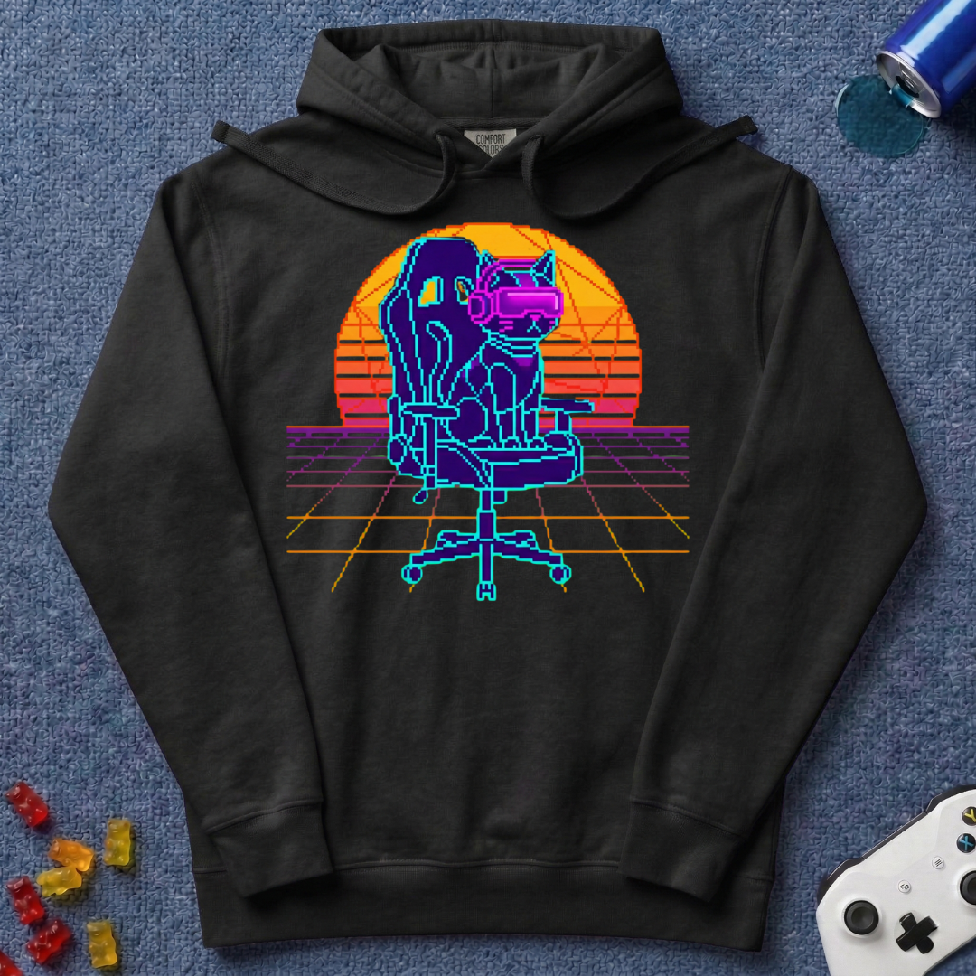 Retro Future Cat Hoodie
