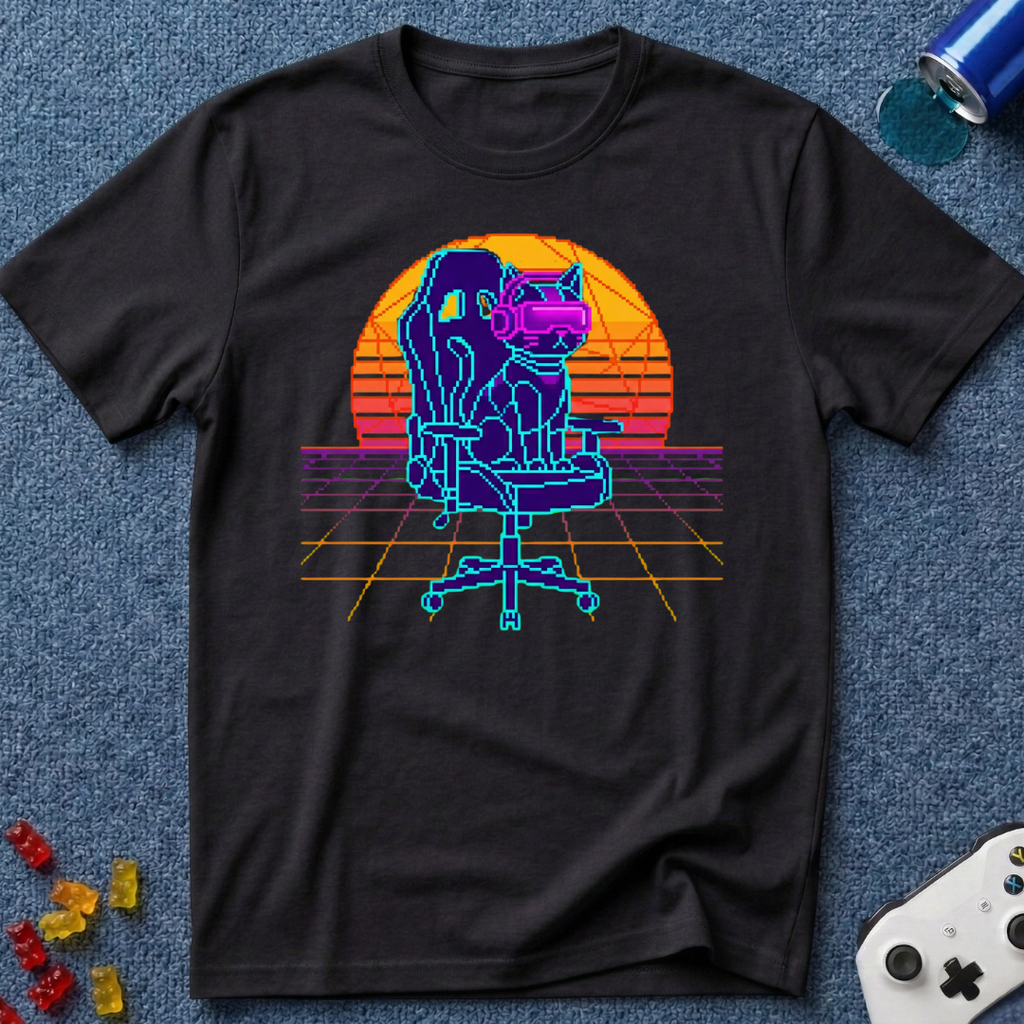 Retro Future Cat T-Shirt