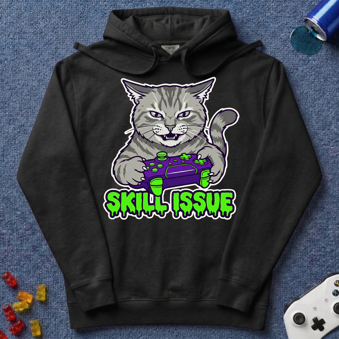 Skill Issue Cat Hoodie
