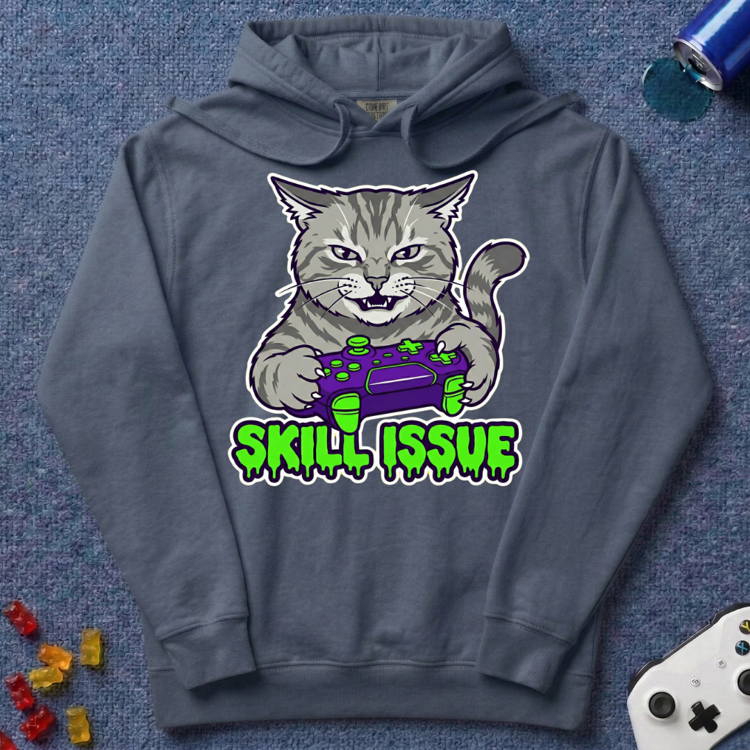 Skill Issue Cat Hoodie
