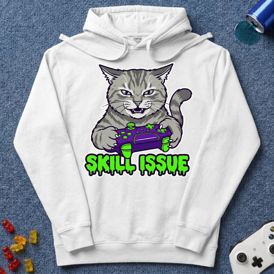 Skill Issue Cat Hoodie