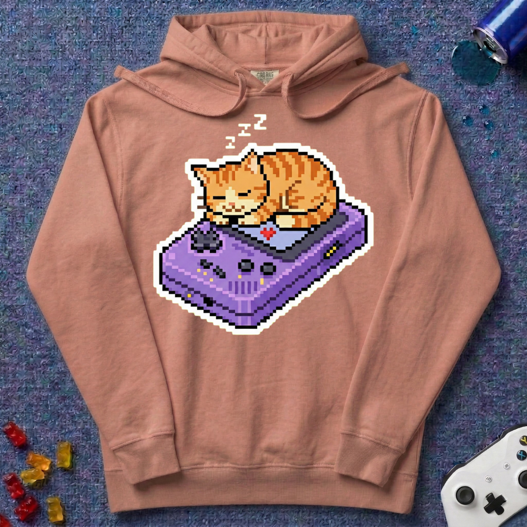 Snoozing On 8-Bit Hoodie