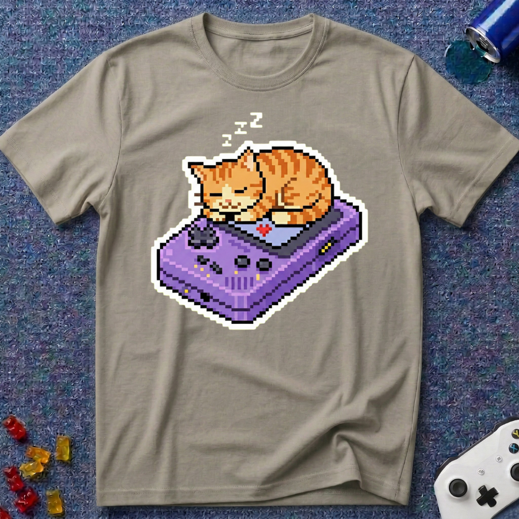 Snoozing On 8-Bit T-Shirt