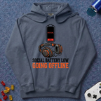 Social Battery Low Hoodie