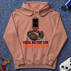 Social Battery Low Hoodie