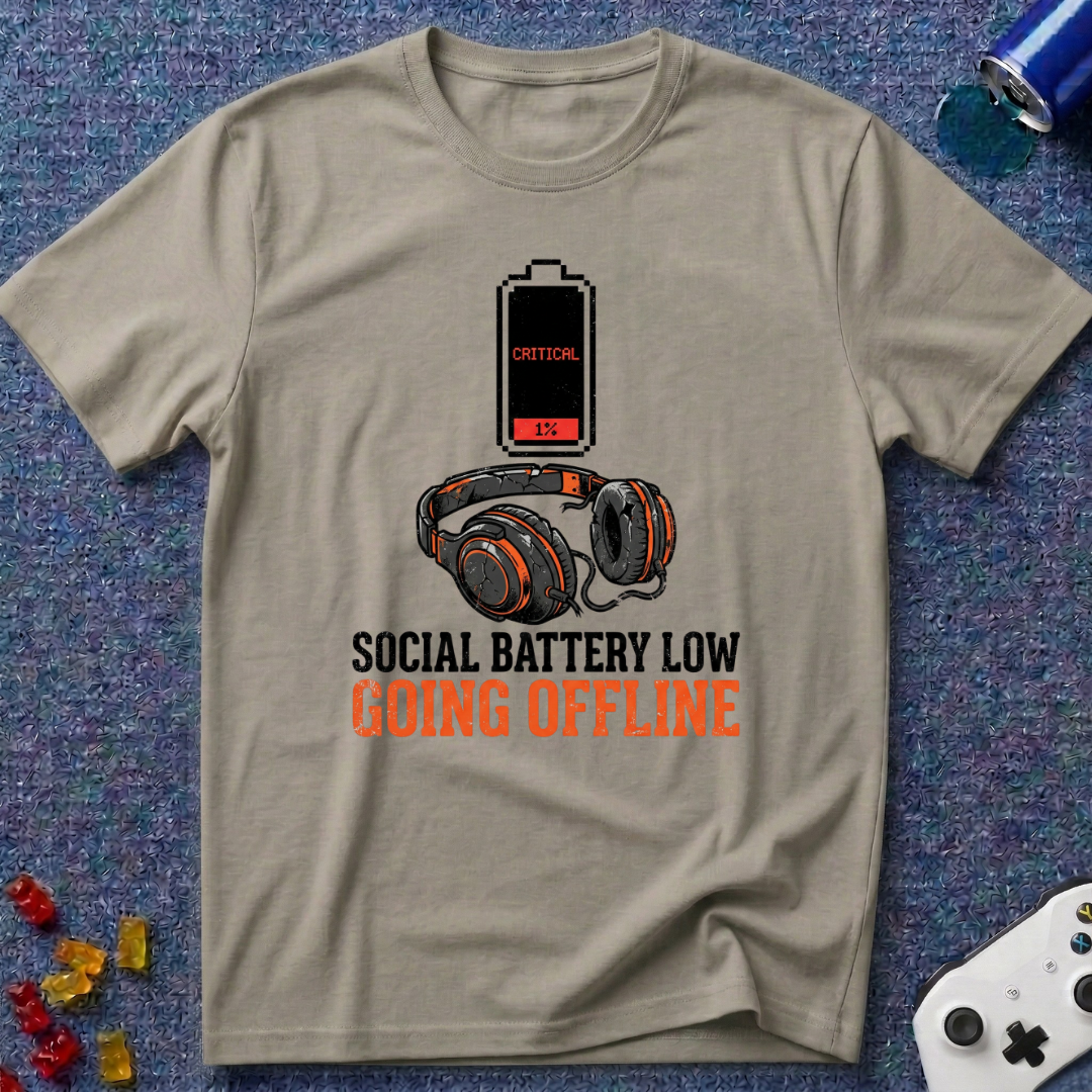 Social Battery Low T-Shirt