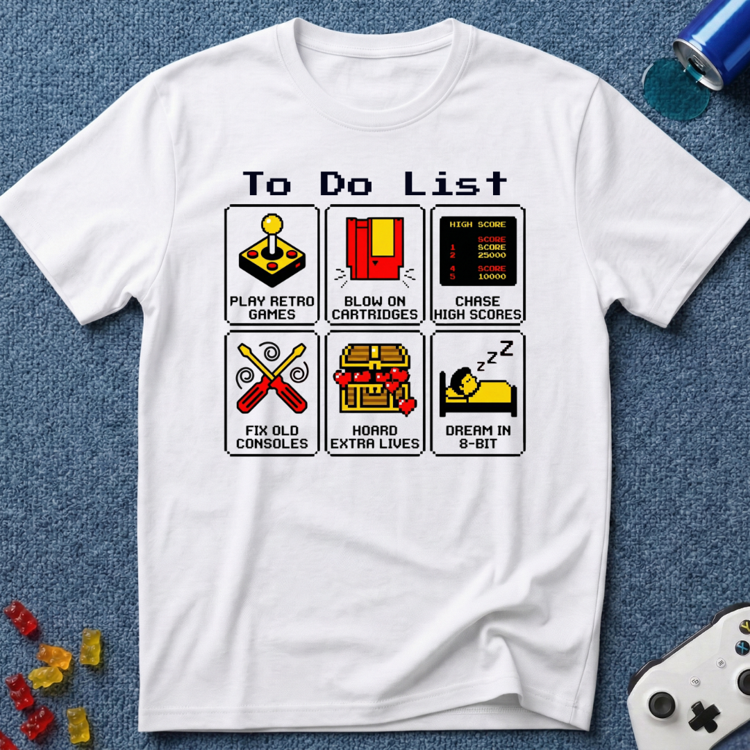 To Do List - Retro T-Shirt